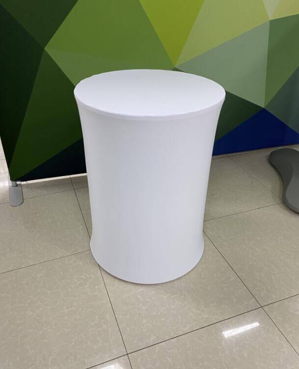 Round Display Cylinder Pedestals, White Party Round Plinths Custom Size Available-ubackdrop