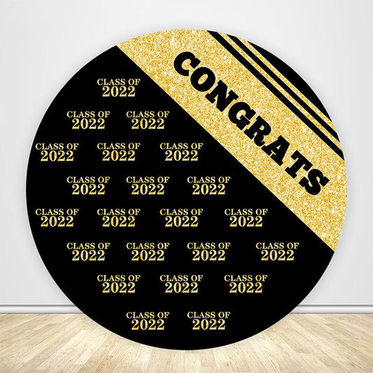 2022 Graduation Circle Backdrop Cover-ubackdrop