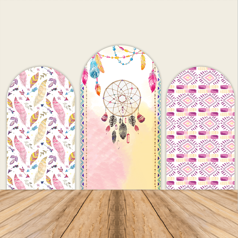 Boho Theme Chiara Backdrop Arched Wall Covers ONLY-ubackdrop