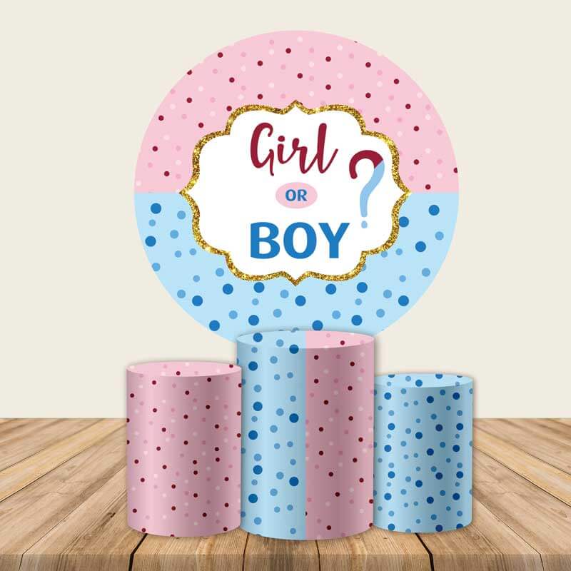 Boy or Girl Round Backdrop-ubackdrop