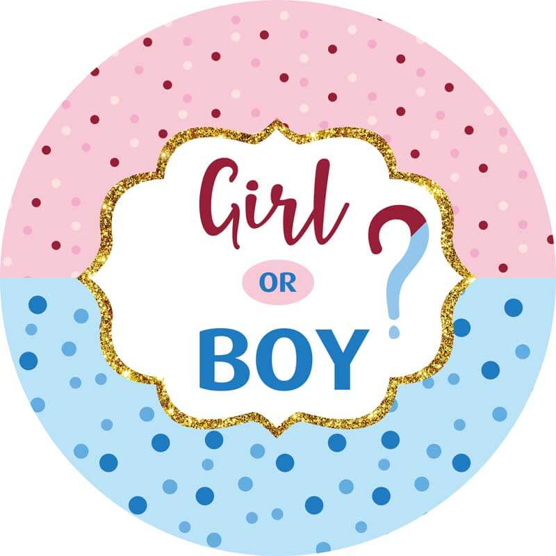 Boy or Girl Round Backdrop-ubackdrop