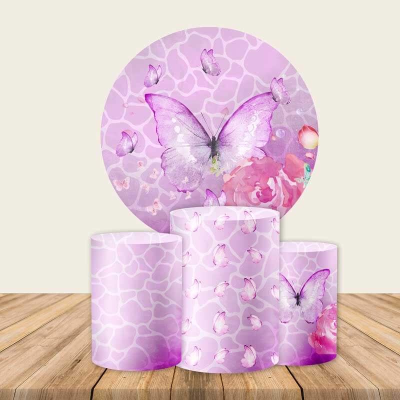 Butterfly Round Backdrop-ubackdrop