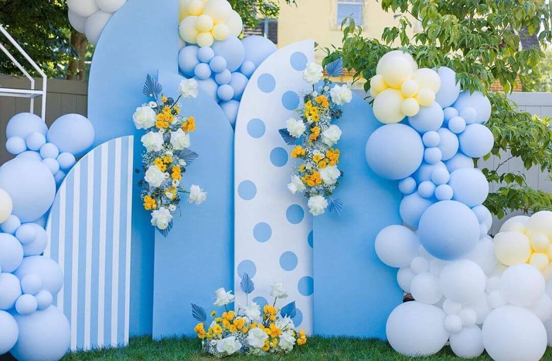 Chiara Backdrop 5 Walls Set, Arched Frames with Covers Set | Birthday&Baby Shower&Wedding Party Decoration-ubackdrop