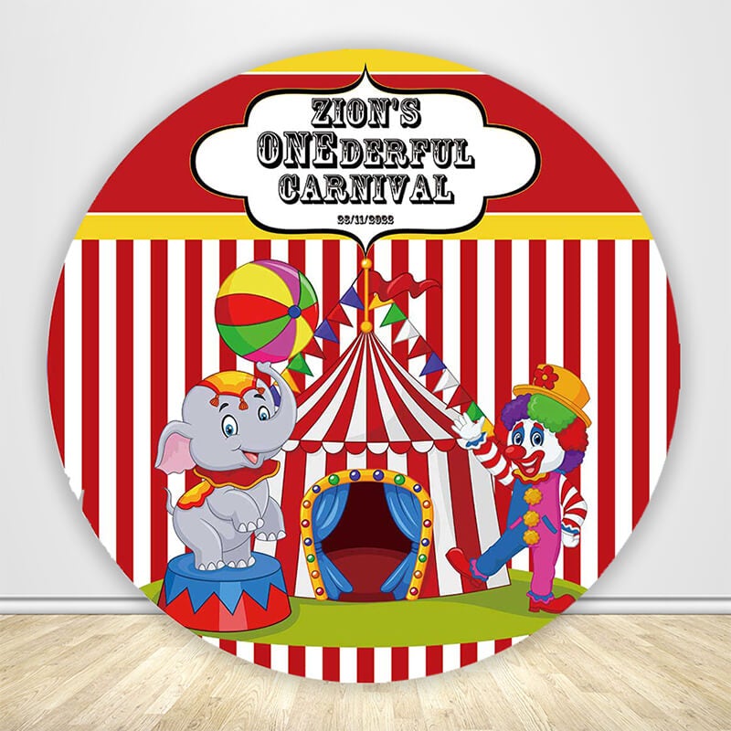 Circus Tent Circle Backdrop Cover-ubackdrop