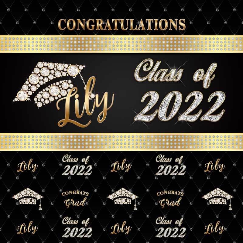 Class of 2022 Graduation Backdrop-ubackdrop