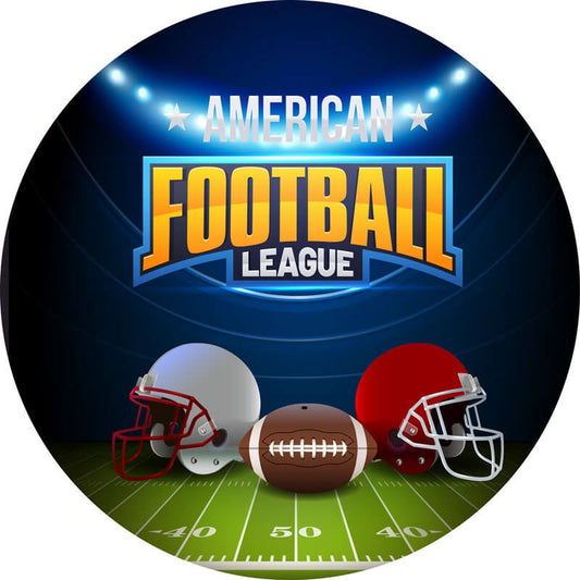 Football Theme Circle Backdrop Cover-ubackdrop