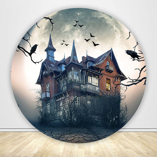 Halloween Round Backdrop Cover-ubackdrop