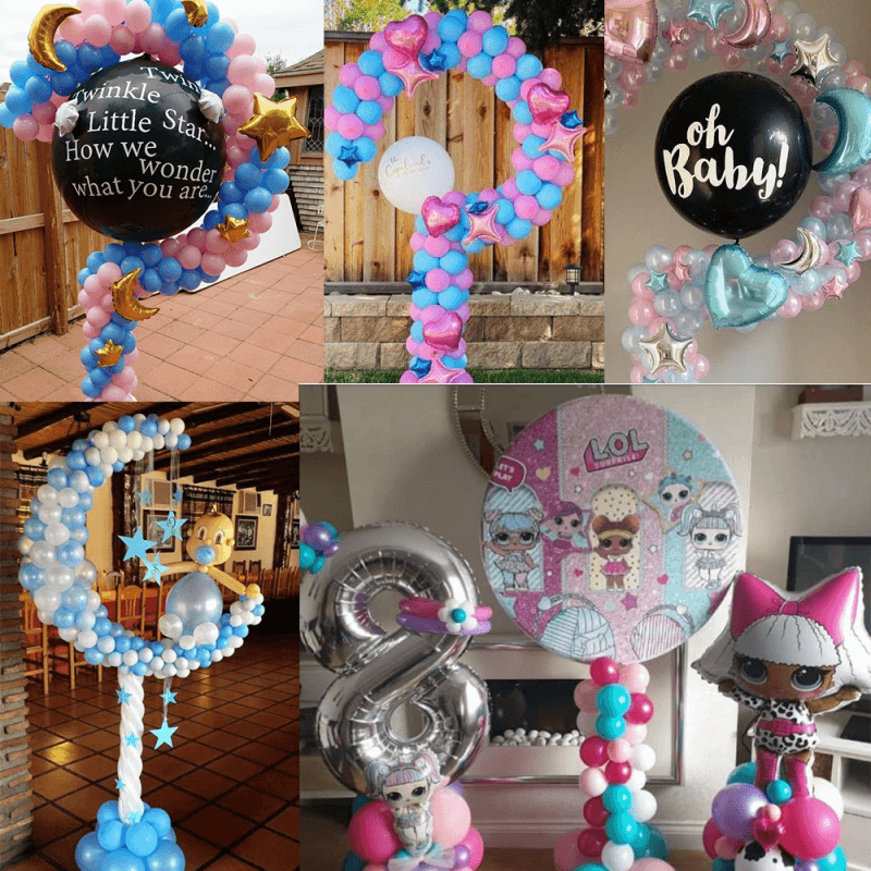 Blue Pink Balloons Gender Reveal Party Birthday Party Decorations –  ubackdrop