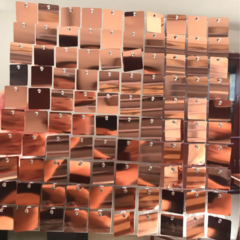 Rosegold Shimmer Wall Panels ¨C Easy Setup Wedding/Event/Theme Party Decorations-ubackdrop