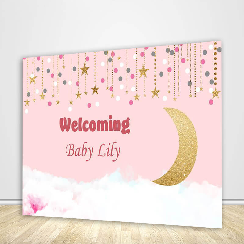 Star Girl Baby Shower Decoration Backdrop-ubackdrop