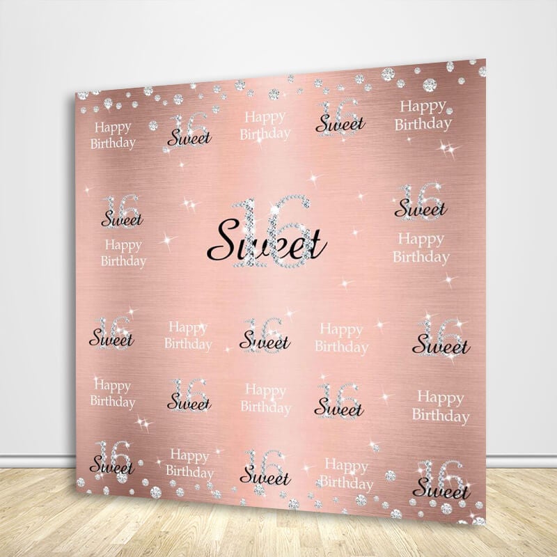 Sweet 16 Party Ideas At Home 16Th Birthday Backdrop For A Girl –  Ubackdrop-Uk