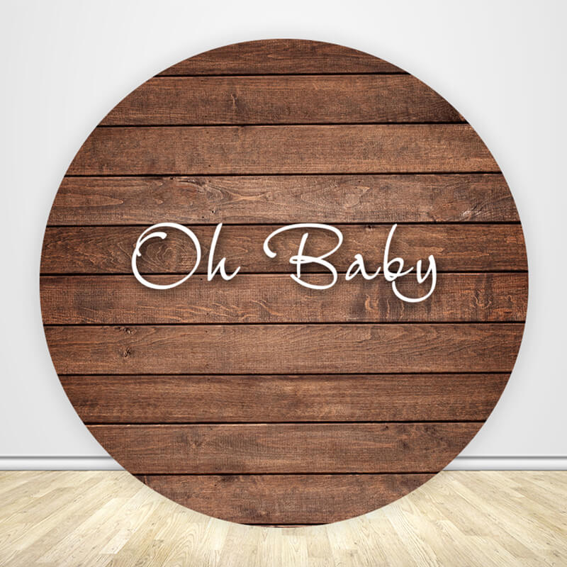 Wood Round Backdrop-ubackdrop