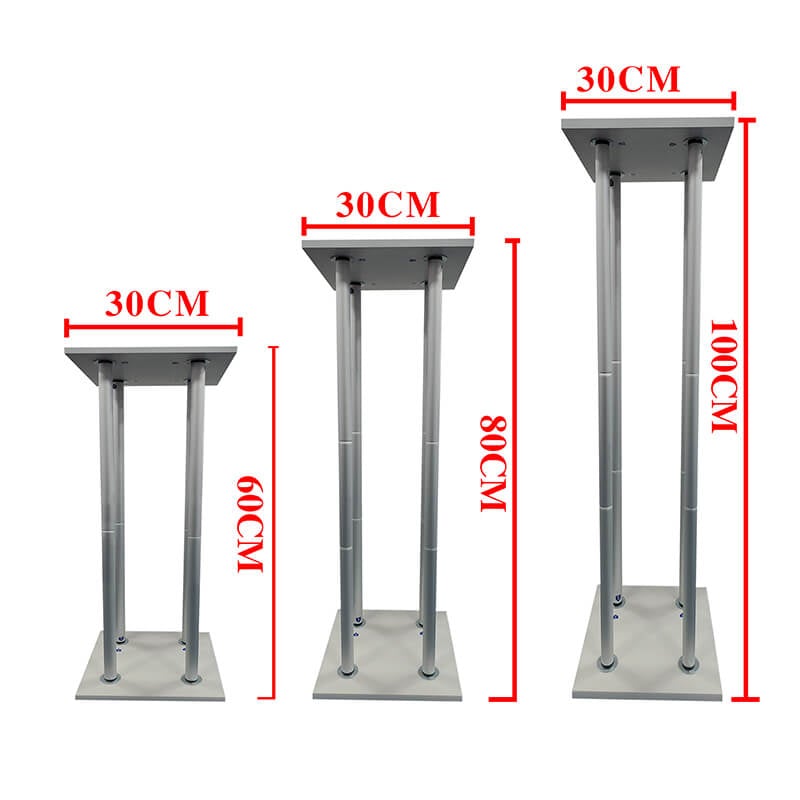 Square Display Cylinder Pedestals Set with Covers, Party Dessert Table Cake Stands Custom Size Available-ubackdrop