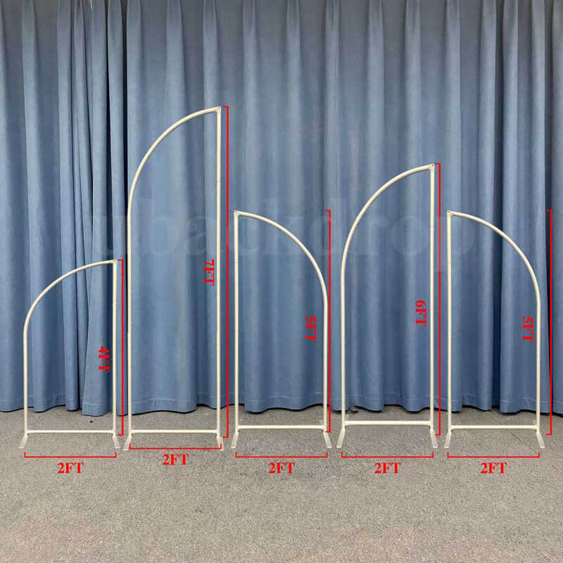 Chiara Backdrop 5 Walls Set, Arched Frames with Covers Set | Birthday&Baby Shower&Wedding Party Decoration-ubackdrop