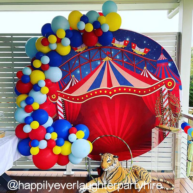 Party & Hoop Balloon Circle Loop Flower Arch Photo Booth Backdrop Stand Round Backdrop-ubackdrop